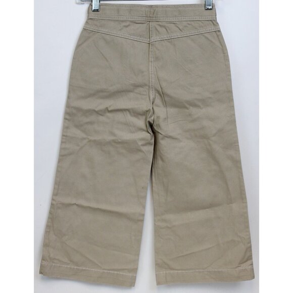 NEW 2006/05 Gymboree Prep Club Khaki Pants Capris sz 7 Spring Tulips Wide Leg - Picture 5 of 7
